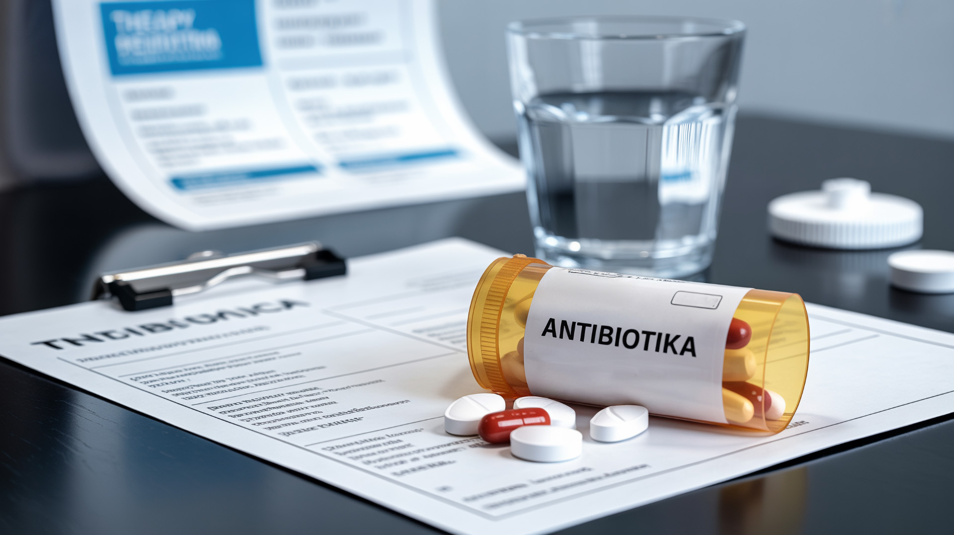 Antibiotika-Medikamente mit Rezept und Einnahmeplan
